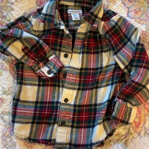 Amazon Essentials Multicolor Plaid Kids Button Down Shirt